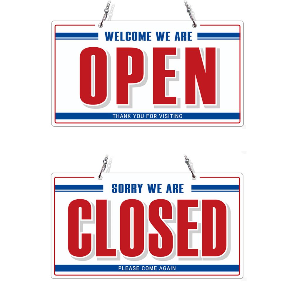 OPEN 체인걸이형 양면 안내판 CLOSED8