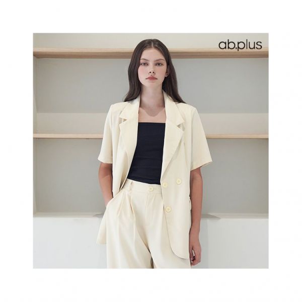 에이비플러스 Ab플러스 ab plus 세트상품 더블 카라 반팔 자켓 슬랙스 팬츠 세트 LSY2MJA2A 562090
