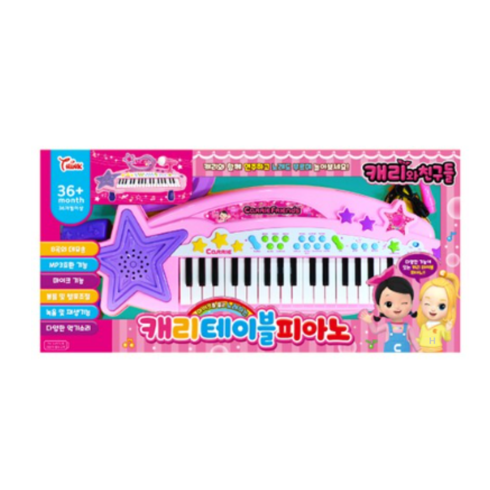 씽크토이 씽크토이 캐리와친구들 캐리 테이블 피아노 완구 COLOR MIX 혼합색 6개