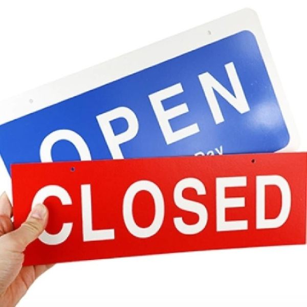 CLOSED 걸이형 입구표지판 사인걸이 11002-OPEN WFHVT8S