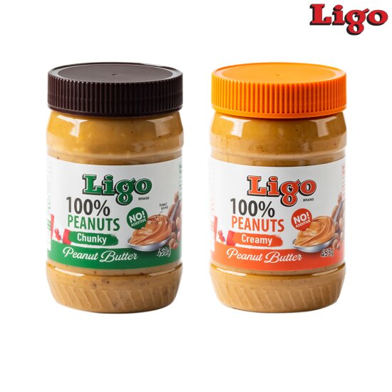 리고 리고 리고 100 네츄럴 땅콩버터 땅콩잼 453g 2개입