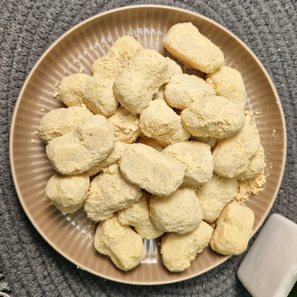 마마네 효담원 옛날 인절미 국내산쌀 굳지 않는 떡 아침식사 선물용 18g 50개