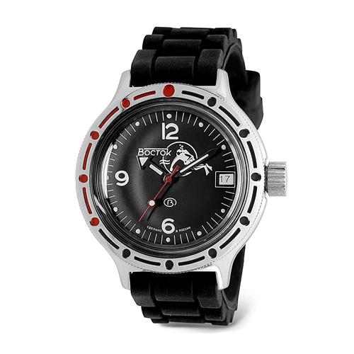 보스톡 Vostok Scuba Dude Amphibian 오토매틱 셀프 와인딩 러시안 다이버 손목 시계 WR 200m Amphibia 420634