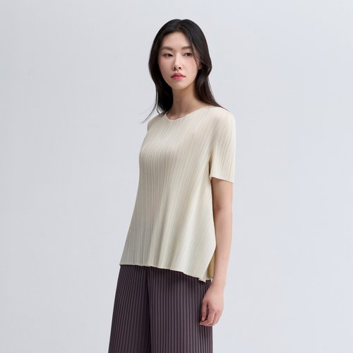 플리츠미 플리츠미 플리츠미 플레어 와이드 티셔츠 EPTSM025018