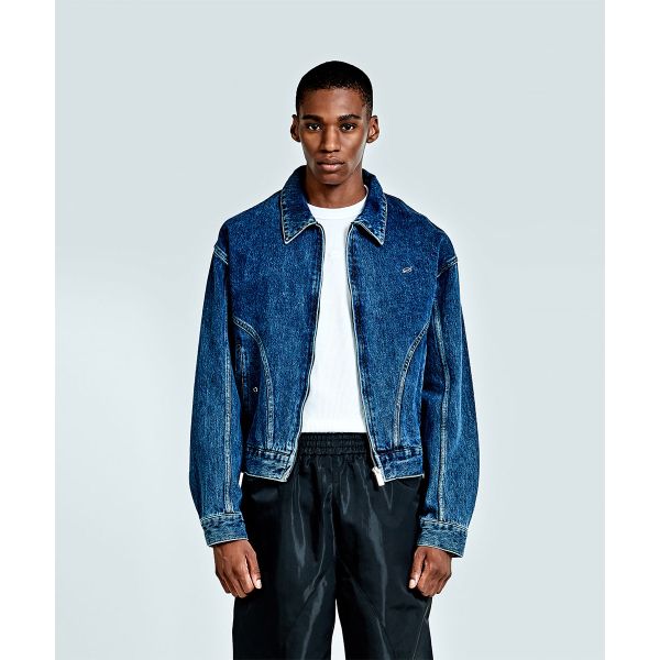 51퍼센트 매장정품 Bulky zipper denim Jacket - Deep 51PERCENT 51BC03JDJ01DB 132205