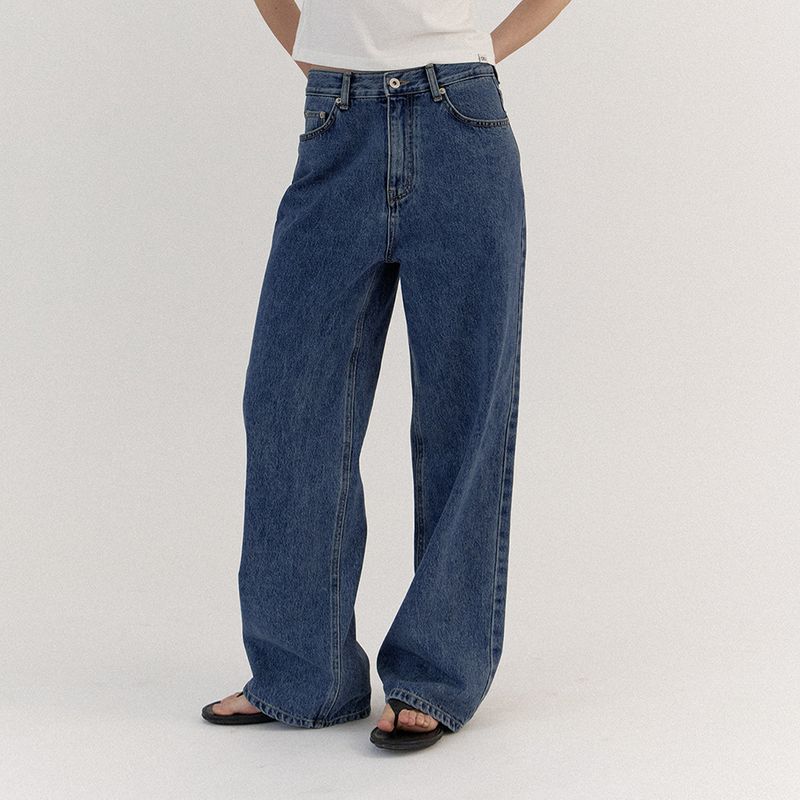 코어드 기장선택 Classic deep denim long