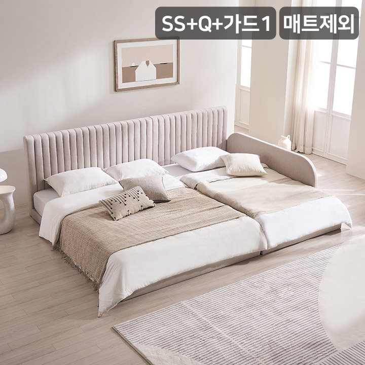 삼익가구 더문 패밀리 침대프레임 + 가드1 SS+Q(슈퍼싱글+퀸)