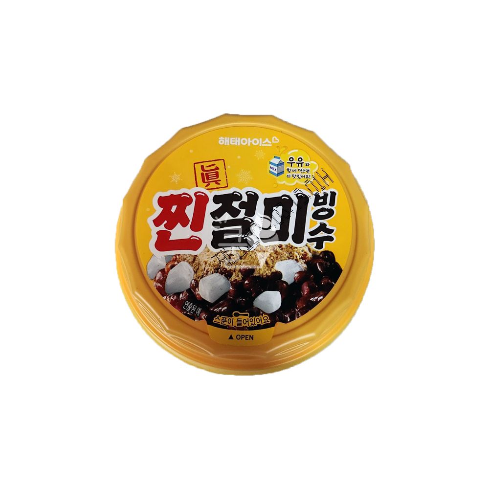 해태제과 해태 찐절미 빙수 1박스 12개입 아이스크림 인절미빙수 인절미통팥시럽빙수 통팥시럽빙수 인절미팥빙수 빙