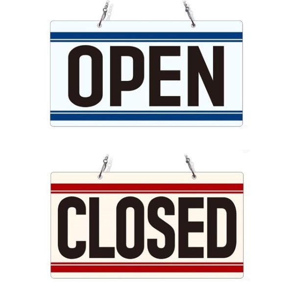 OPEN 체인걸이형 양면 안내판 CLOSED19