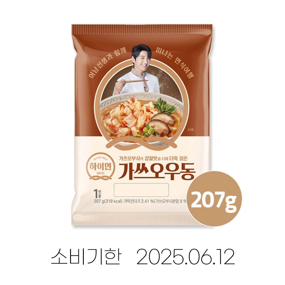 에스피씨삼립 삼립 삼립 하이면 사누끼식 가쓰오우동 207g 10개
