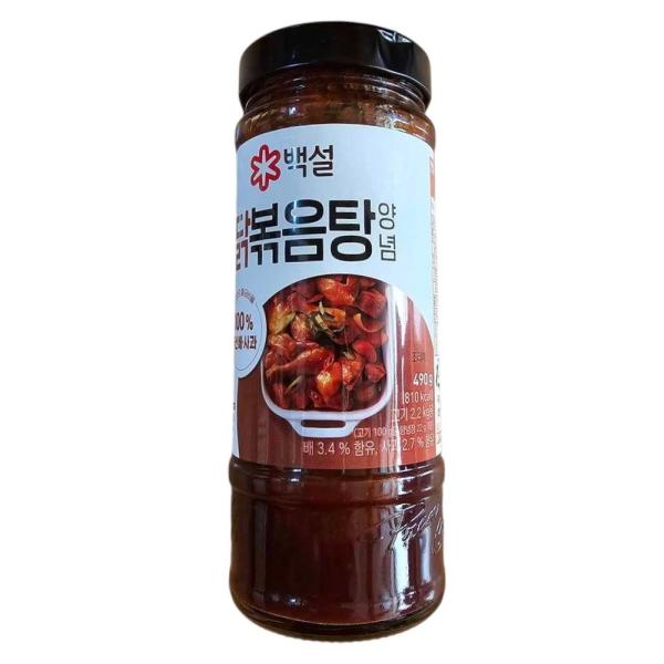 CJ 백설 닭볶음탕양념 490g 간단요리 한끼뚝딱 밥도둑 밥반찬 아이반찬