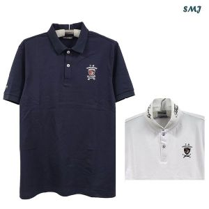 에스엠진 남자 반팔 카라 티셔츠 중년 남성 골프 반팔티 SMJ1834