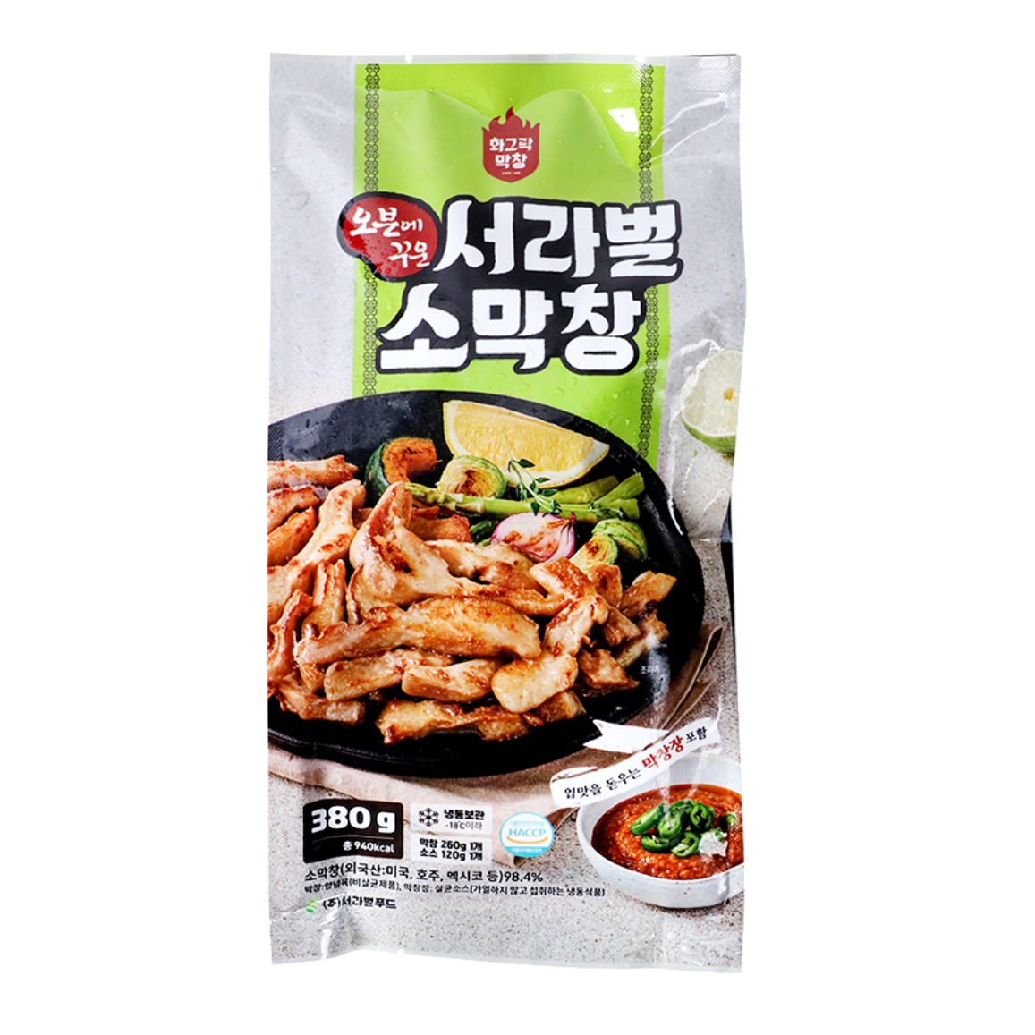오븐에꾸운서라벌소막창 소스포함 380G 주 서라벌푸드 7개 380g