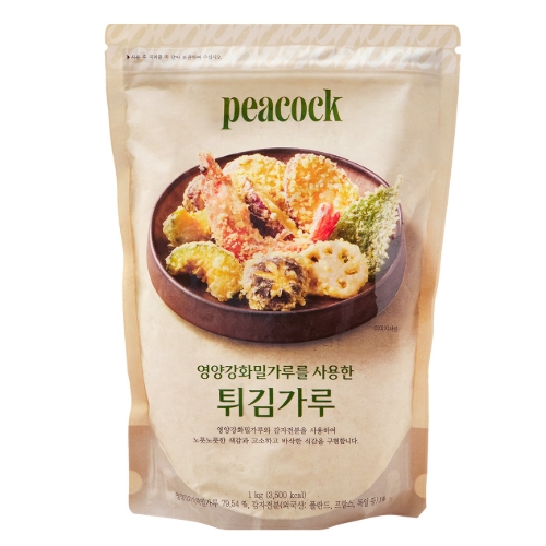제이푸드서비스 PEACOCK 영양강화 밀가루를 사용한 튀김가루 1kg