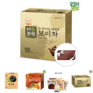 다농원 수제선물포장 다농원 보이차 100티백 티백차 침출차 보이차티백 사무실보이차 탕비실보이차 가정용보이차