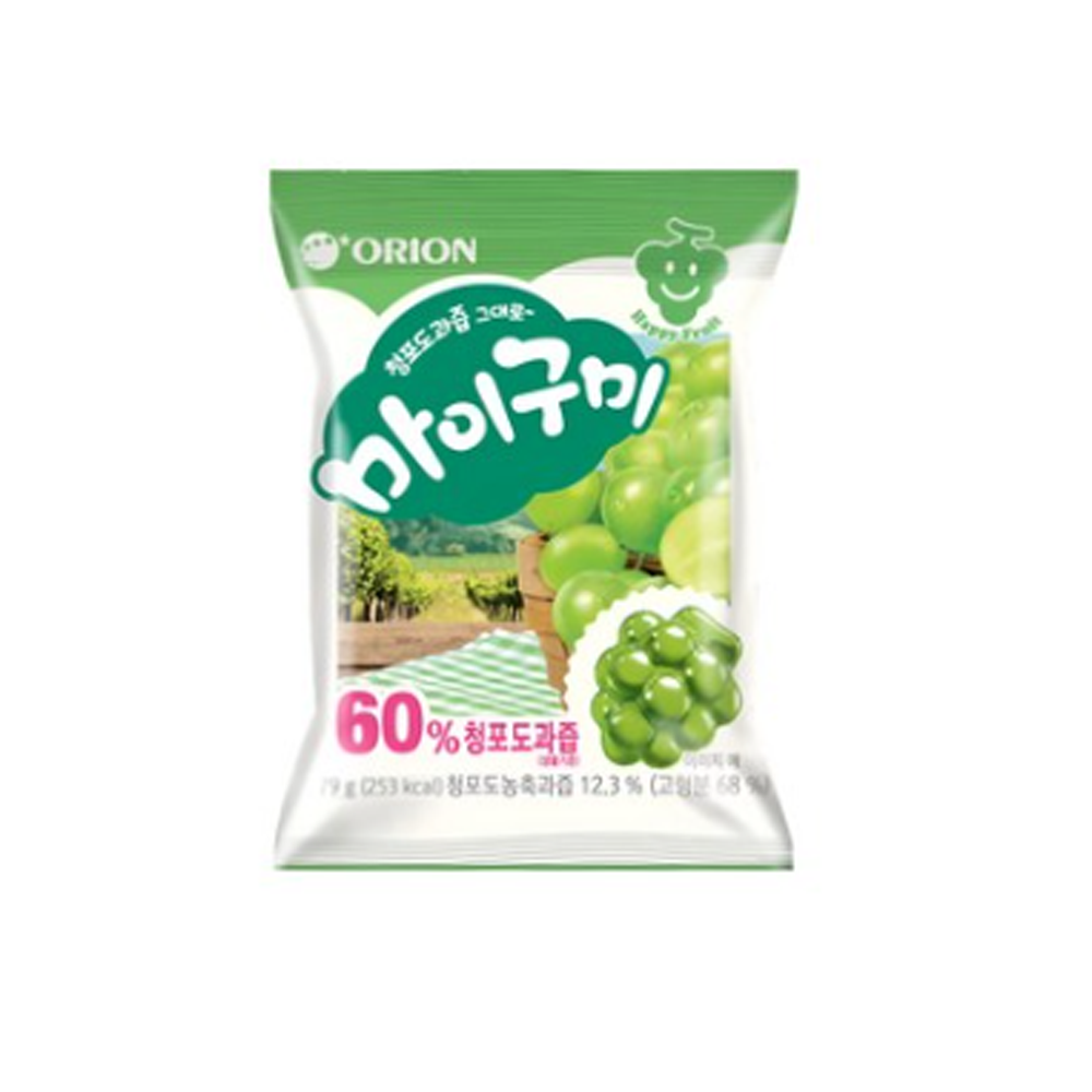 오리온 오리온 오리온 청포도과즙 그대로 마이구미 79g 5개