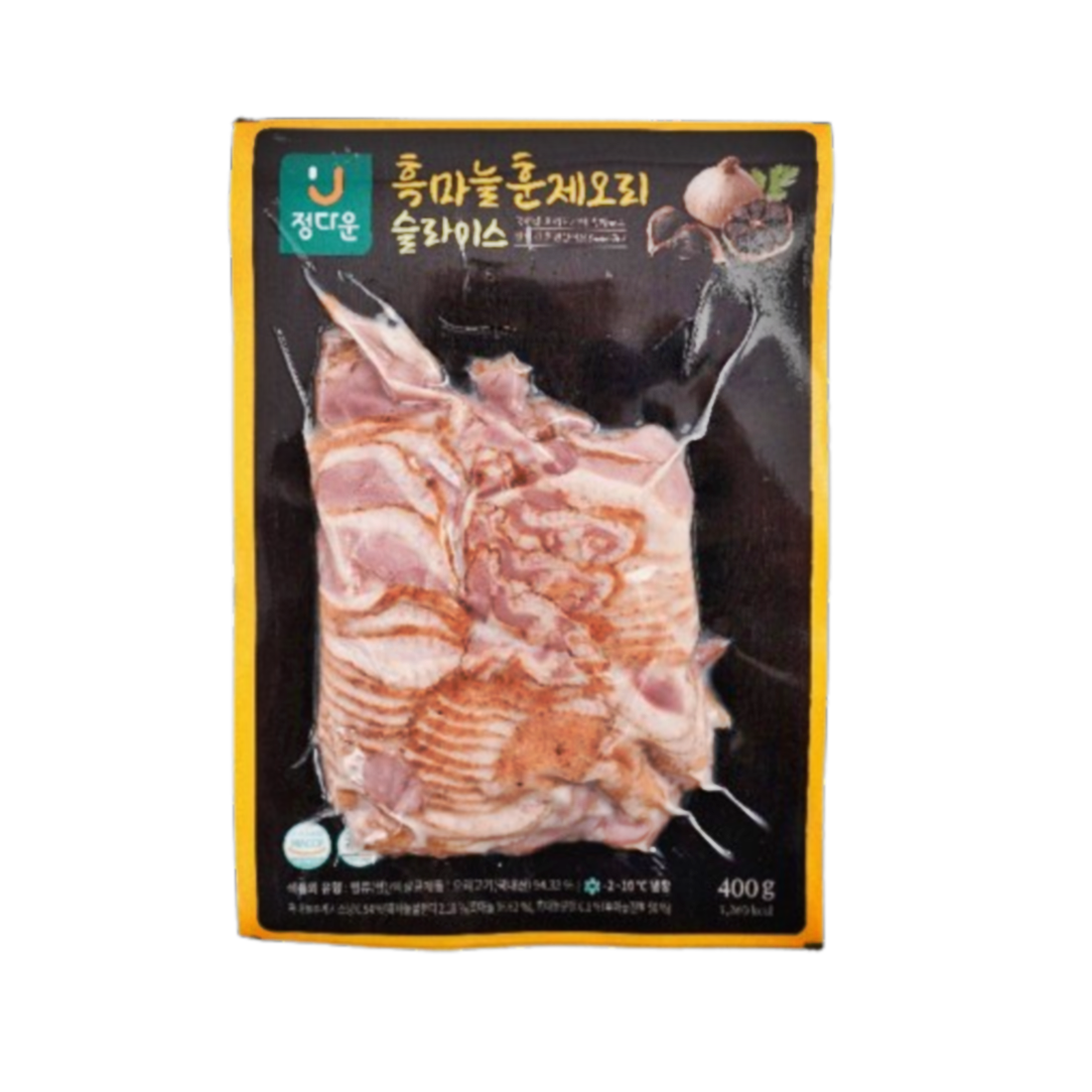 정다운 정다운 바이오푸드몰 정다운 흑마늘 오리훈제 슬라이스 15개 400g