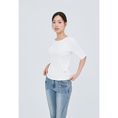 잠뱅이 잠뱅이 HC09 여성 골지 보트넥 반팔 티셔츠 BK AP2WTS 360 S34443865