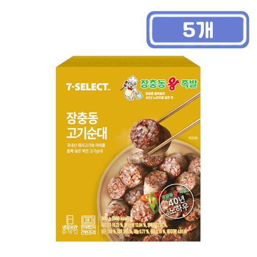 장충동왕족발 장충동왕족발 장충동 고기순대 300g x 3개