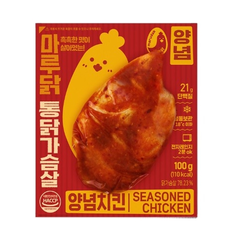 친한F&B 마루닭  통닭가슴살 양념치킨 100g