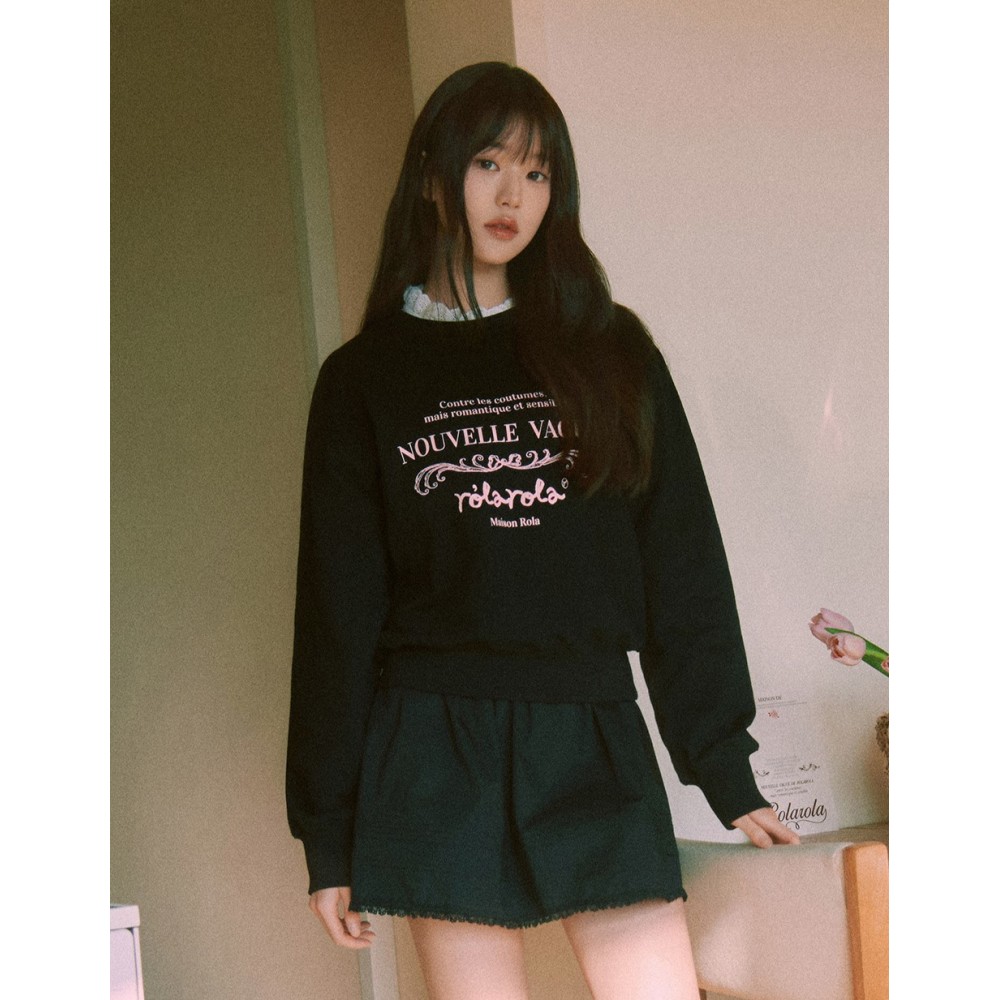 로라로라 로라로라 VINTAGE NOUVELLE LOGO SWEATSHIRT TS24104