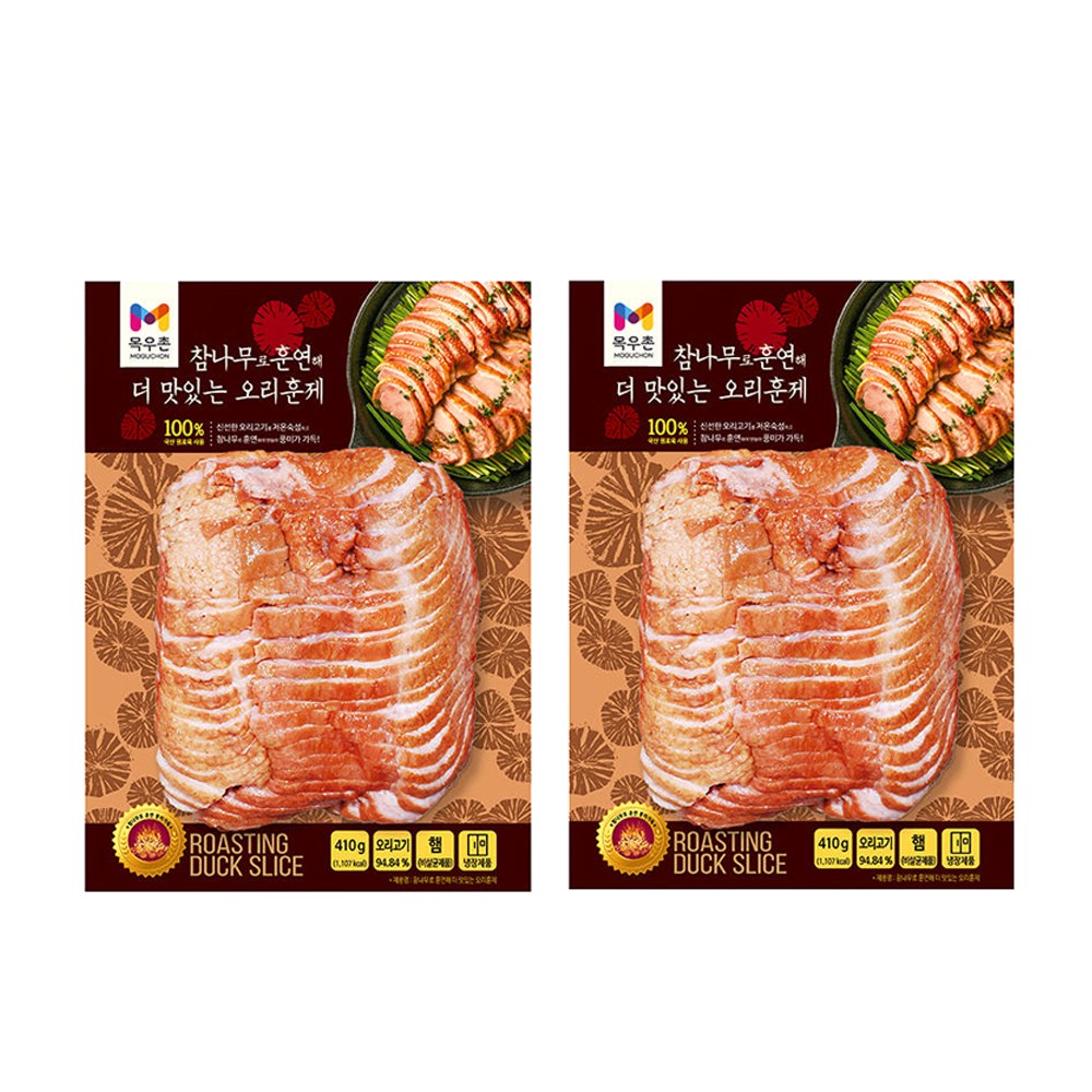 목우촌 목우촌 목우촌 참나무로 훈연해 더 맛있는 오리훈제 410g X 2개