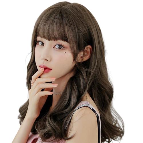 웨이브 긴머리 통가발 올리브브라운 DK43