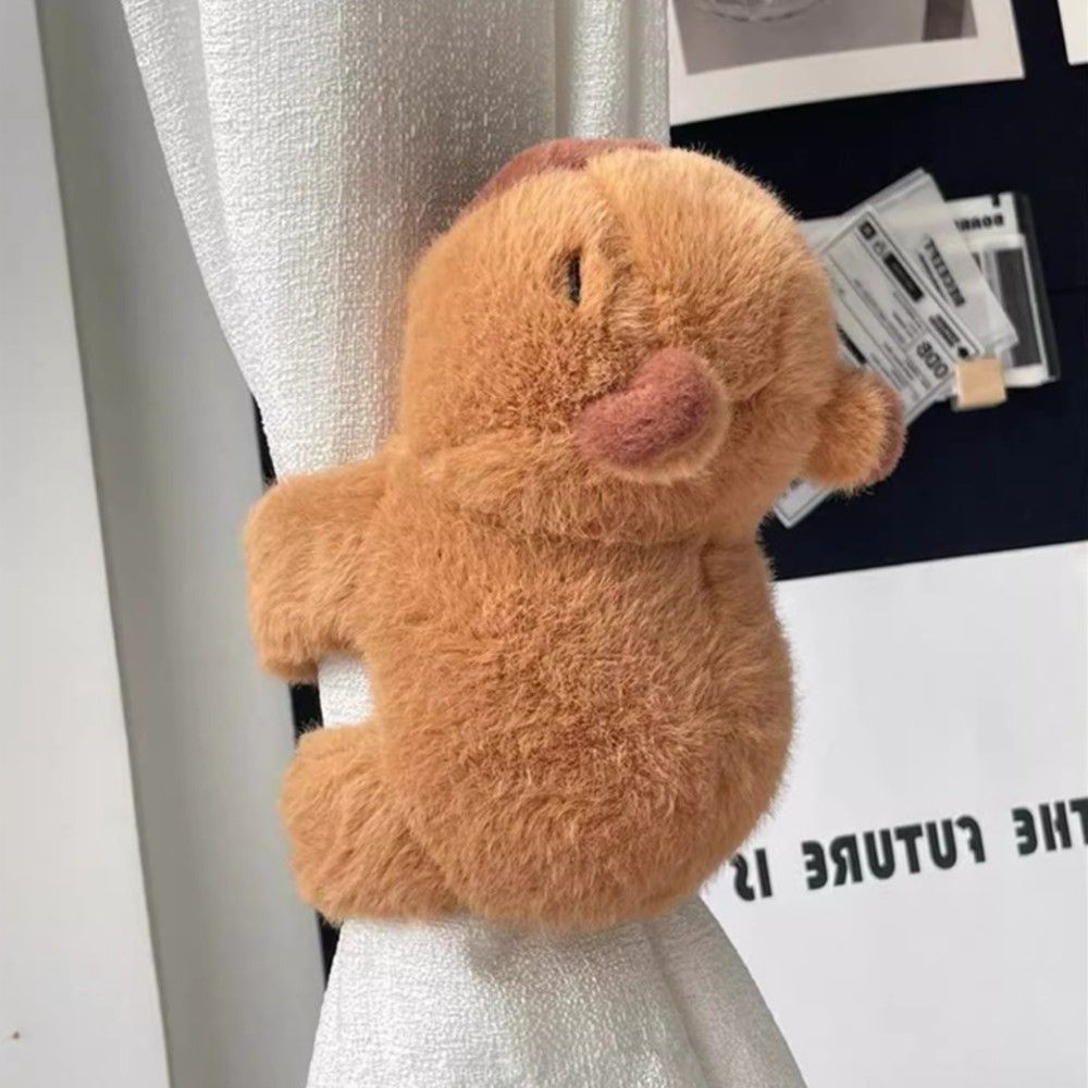 동네일등 커튼묶기 타이백 악세사리 커텐홀더 카피바라 곰인형커튼집게