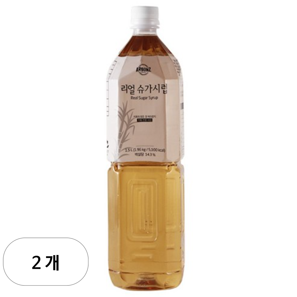 삼각에프엠씨웰빙랜드 어라운지 어라운지 리얼 슈가시럽 1 5L 3개