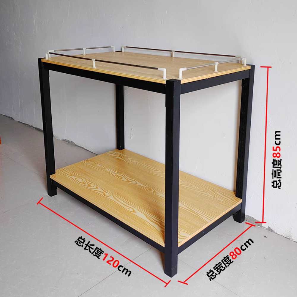 가판대 슈퍼마켓 할인점 판매대 대 진열대 이중가로120X가로100X높이85cm 1개