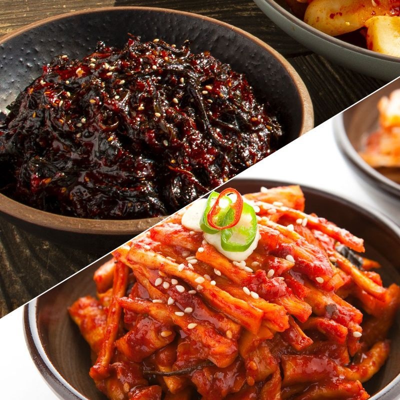 푸디헤븐 항아리반찬 고들빼기무침1kg 무말랭이무침1kg