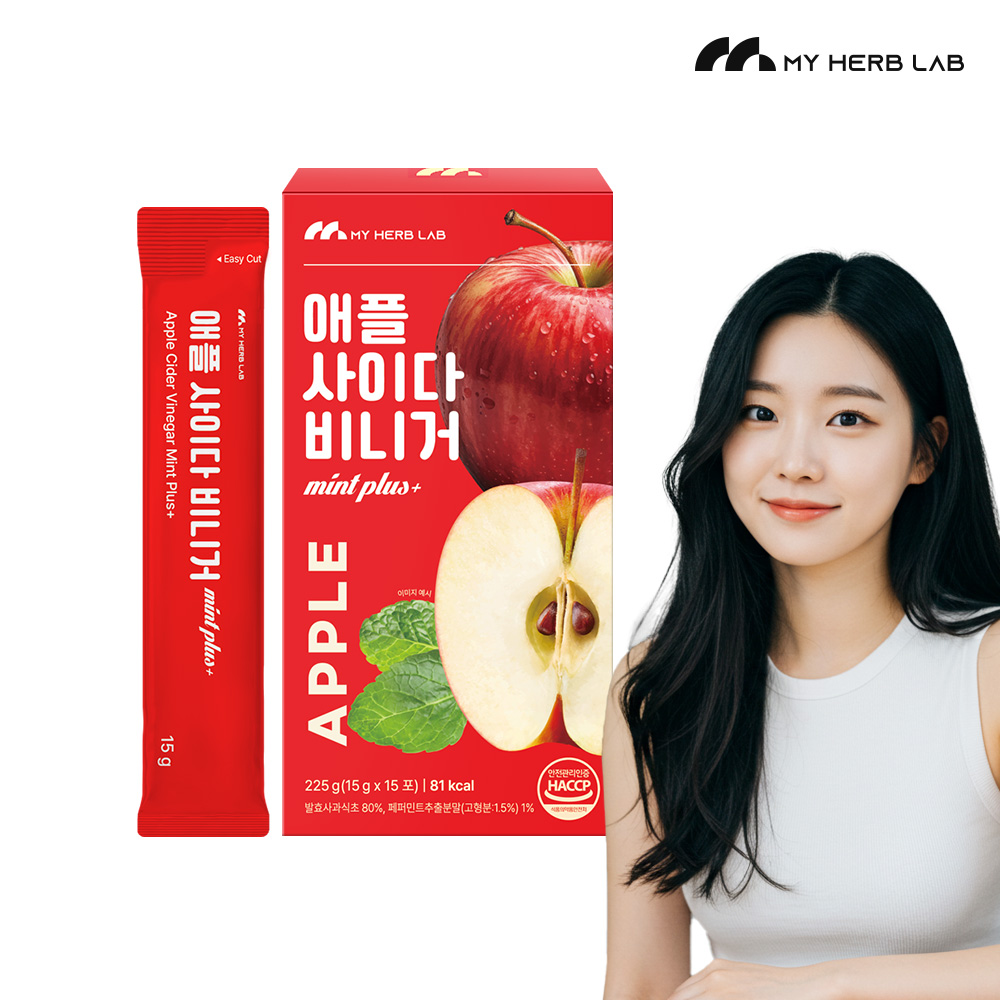 강산농원 마이허브랩 애플사이다비니거 mint plus 15g x 15포