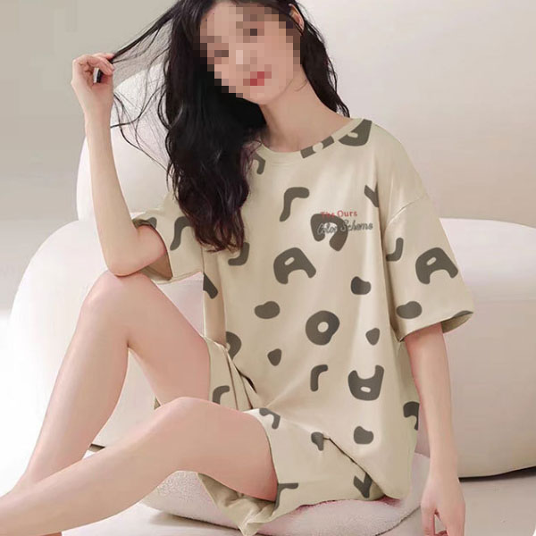44 55 66 77 16종류 여성 중간두께 반팔상하세트 파자마 원피스 실내복 홈웨어 수면잠옷 까미샵 반팔잠옷상하세트-3007 44 55