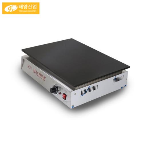 태양산업 대형 크레페 굽는 기계 커피숍 테프론 코팅 업소용 와플팬 PTR530L