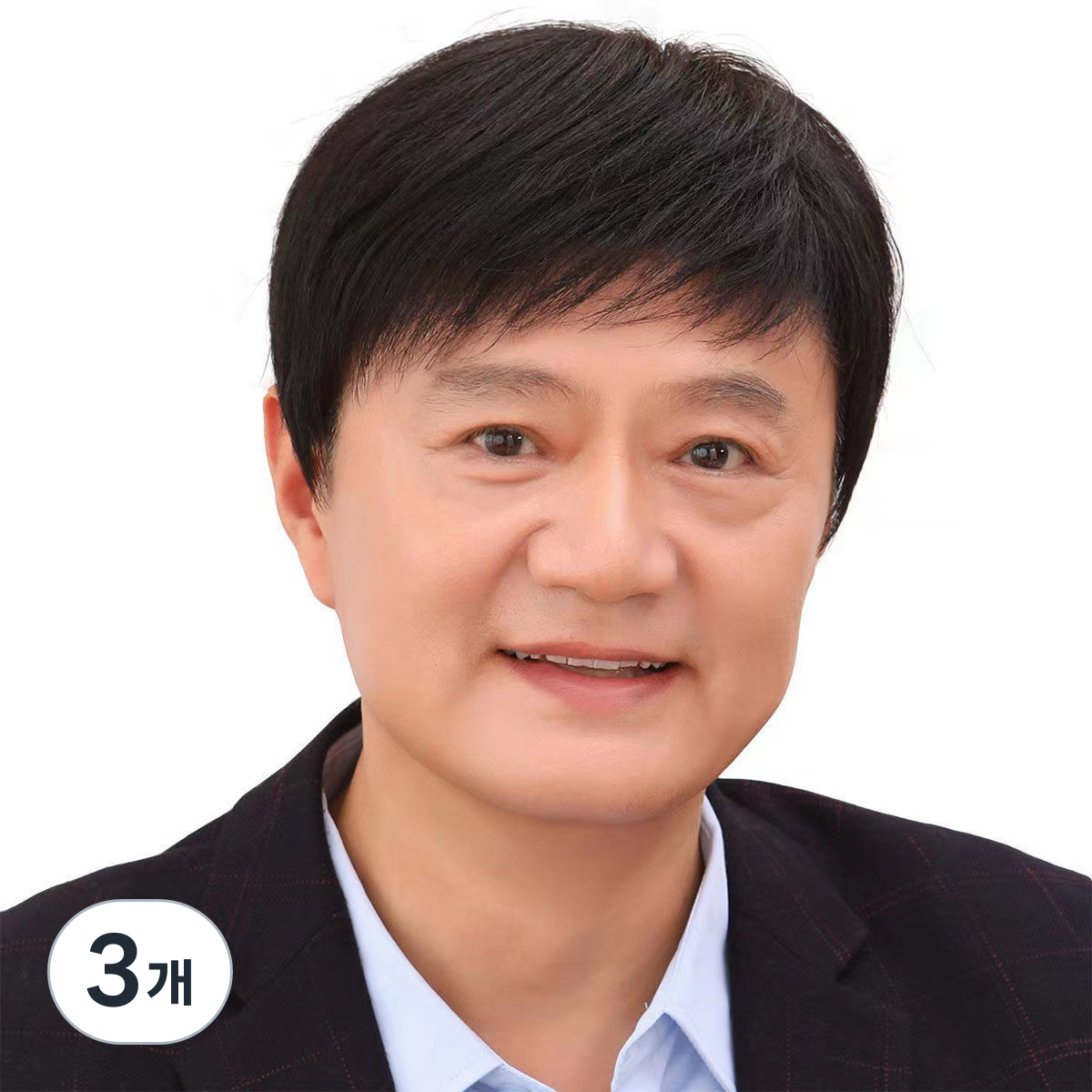 율럽 깔끔한 중년 남성가발 2개