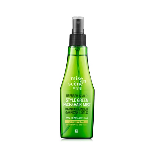 미쟝센 스타일 그린 헤어 앤 페이스 미스트 150ml