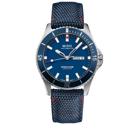 미도 오션 스타 20주년 기념 시계 패브릭 오토매틱 42mm M026.430.17.041.01