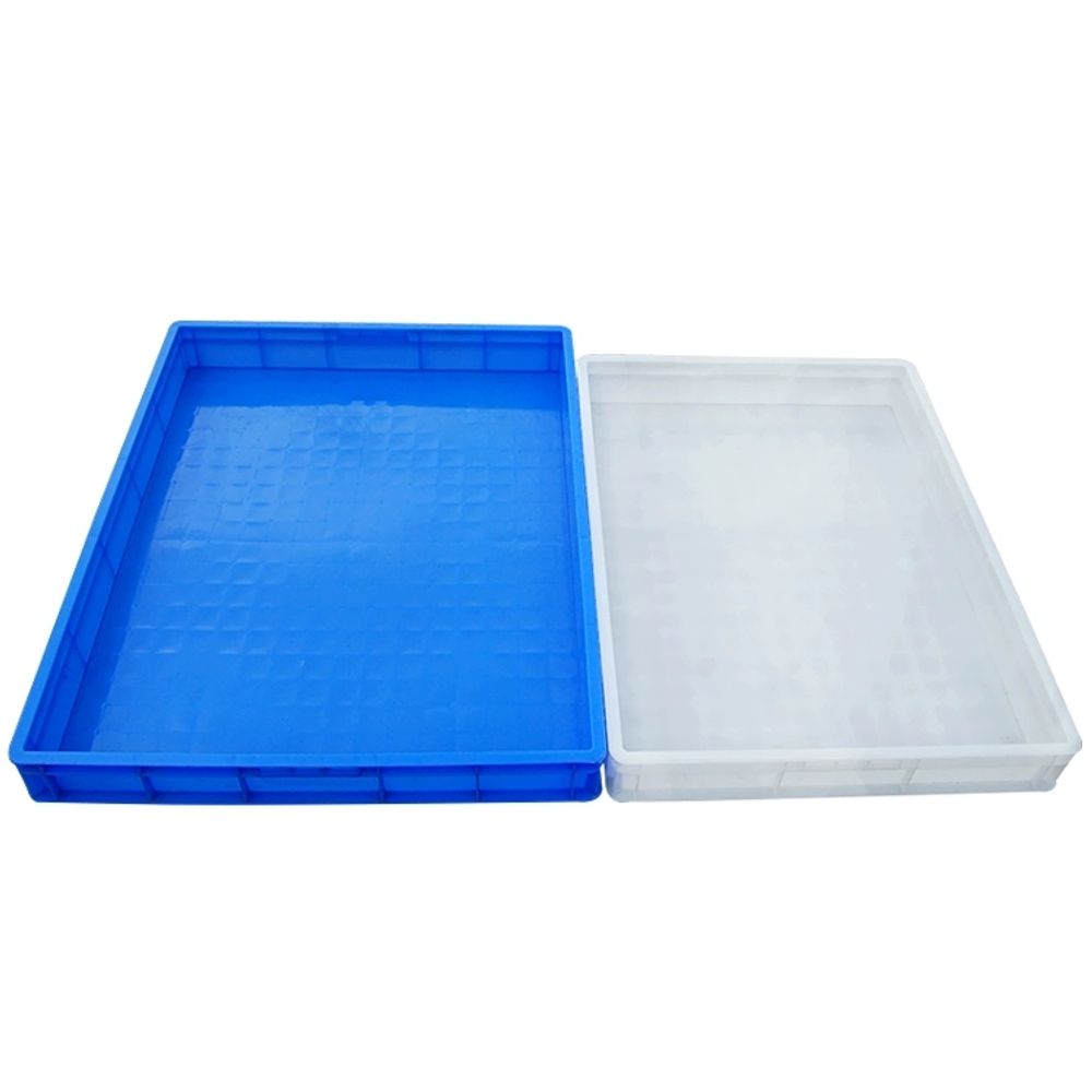 산업용 대형 플라스틱박스 사각트레이 보관 틀 오일 플라스틱상자 공구 페유 A형 자재 파란색