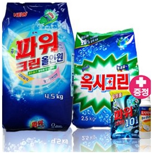 옥시레킷벤키저 파워클린 파워크린 올인원 4.5KG＋옥시크린 2.5KG + 파워크린101 300G + 옥시싹싹 350g
