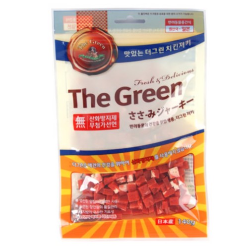 P&M 더그린 우유 큐비 닭고기 져키 140g