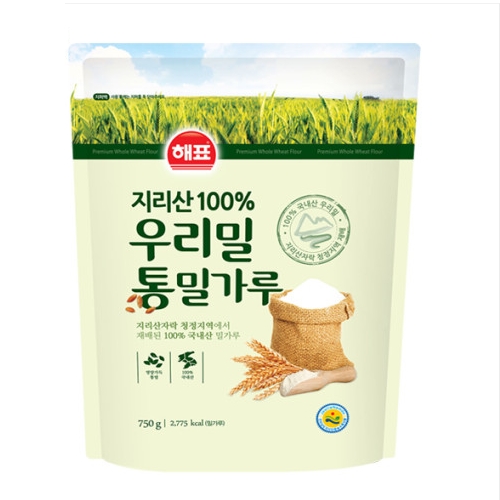 해표 우리밀 통밀가루 750g