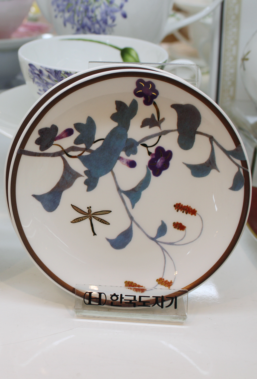 한국도자기 한국도자기 초충도 12.5cm 5 접시세트 4P