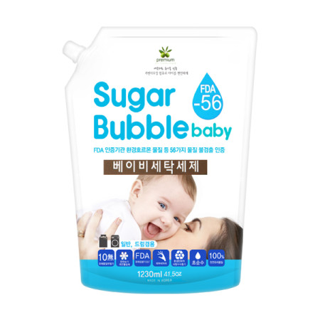 슈가버블 베이비 세탁세제 리필형 1230ml